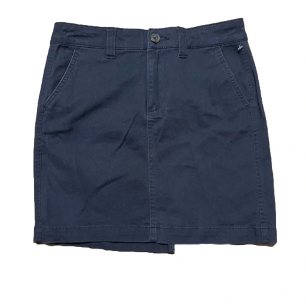 Aeropostale Navy Blue Cotton Spandex Skirt Women Size 00